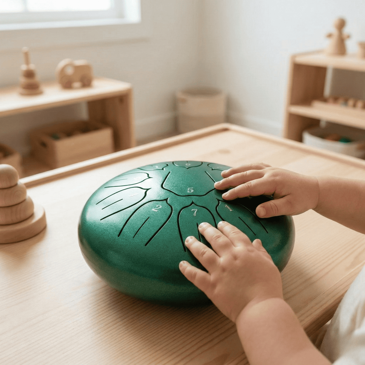 Ce n'est pas un jouet en plastique de plus. C'est son premier vrai instrument.