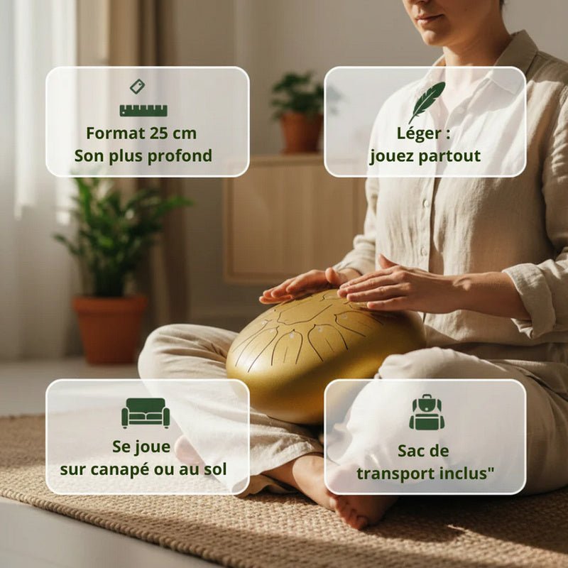 Tongue Drum 10" — Pack Sérénité - SONARI DRUM
