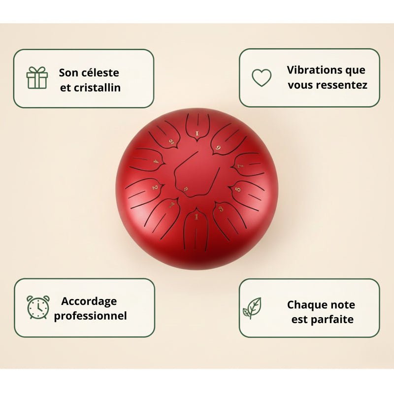 Tongue Drum 10" — Pack Sérénité - SONARI DRUM