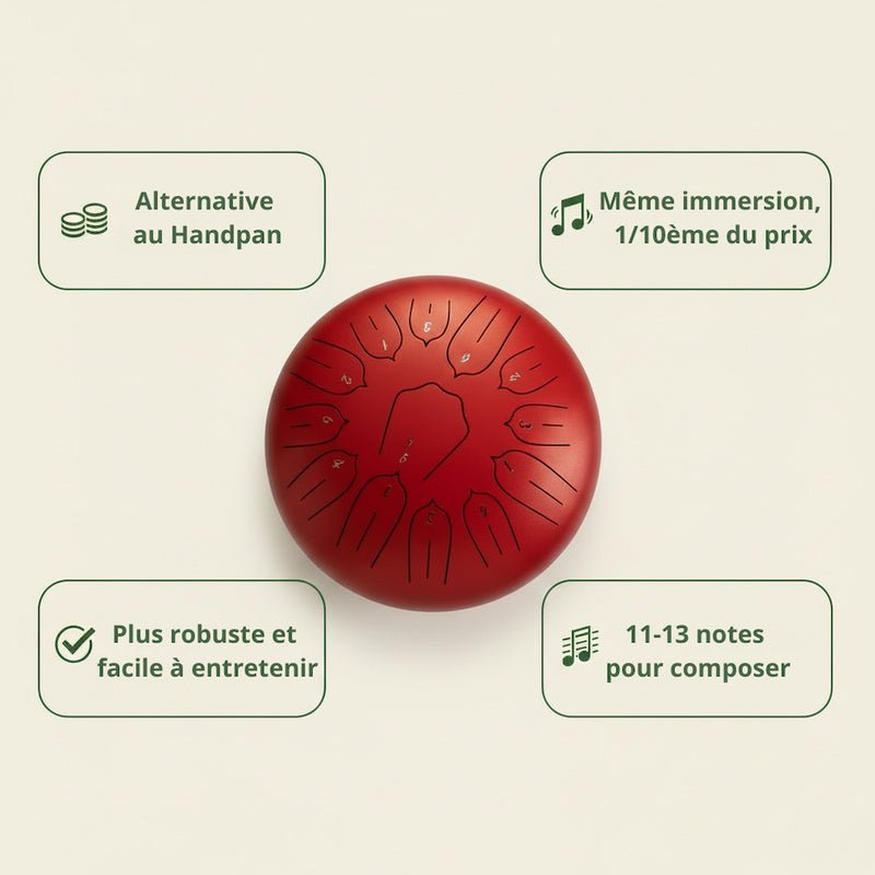 Tongue Drum 12" — Version Complète - SONARI DRUM