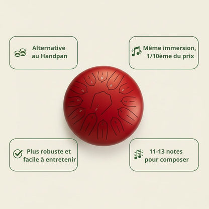 Tongue Drum 12" — Version Complète - SONARI DRUM