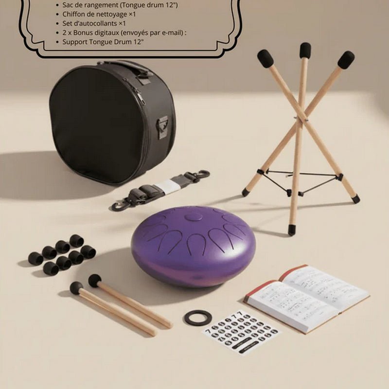 Tongue Drum 12" — Version Complète - SONARI DRUM
