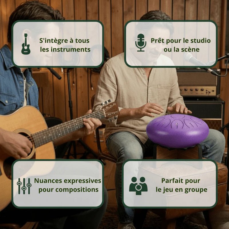 Tongue Drum 12" — Version Complète - SONARI DRUM