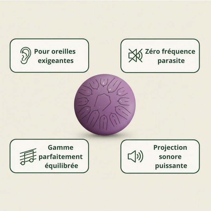 Tongue Drum 12" — Version Complète - SONARI DRUM