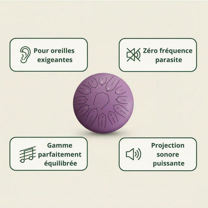 Tongue Drum 12" — Version Complète - SONARI DRUM