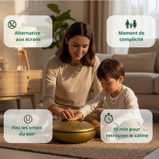 Tongue Drum 6" — Pack Éveil Musical Enfant - SONARI DRUM