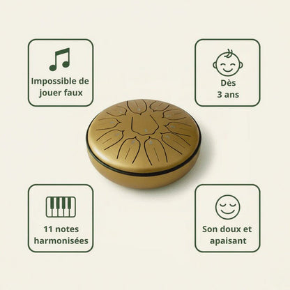 Tongue Drum 6" — Pack Éveil Musical Enfant - SONARI DRUM